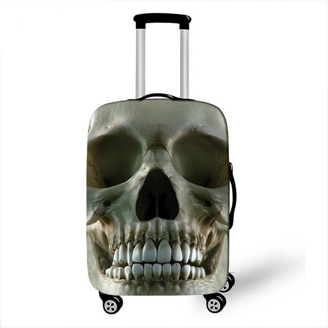 Punk Rock Guitar Rose Skull Suitcase Cover Travel Accessories Elastic Protective Luggage Covers Anti-dust Case Cover 18-28 inch