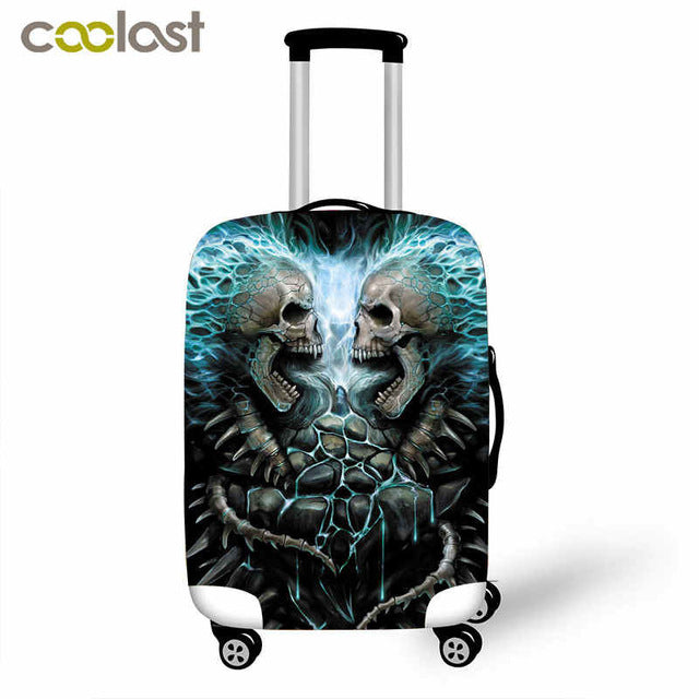 Dark Gothic Skull / Beauty Luggage Protective Cover Waterproof
