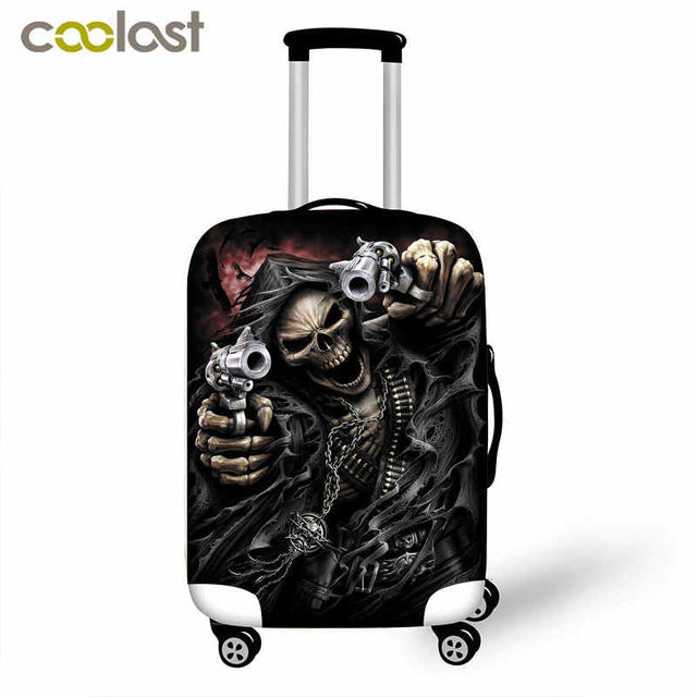 Death Angel Skull / Grim Reaper Luggage Protective Covers Elastic Travel Accessories Trolley Suitcase Dust Cover For 18-28 inch