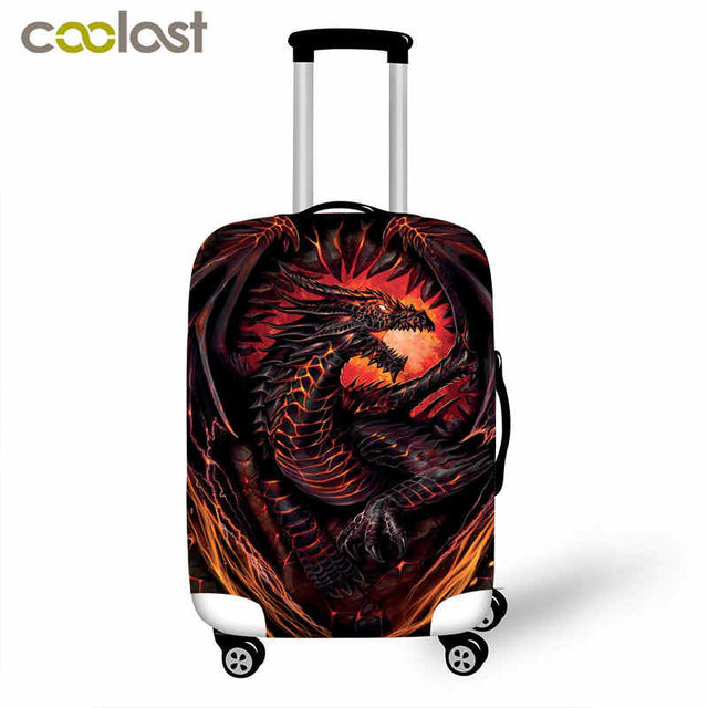 Dark Gothic Skull / Beauty Luggage Protective Cover Waterproof