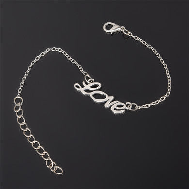 Simple Style Silver Plated Charm Bracelet Jewelry Gift Love Wedding Banquet Wholesale Top Quality