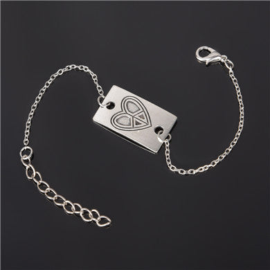 Simple Style Silver Plated Charm Bracelet Jewelry Gift Love Wedding Banquet Wholesale Top Quality