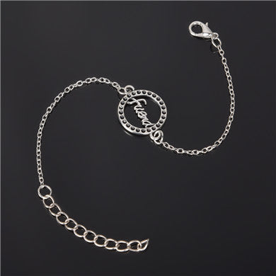 Simple Style Silver Plated Charm Bracelet Jewelry Gift Love Wedding Banquet Wholesale Top Quality