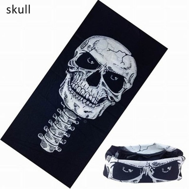 1pcs Outdoor Face Mask Skull Pattern Headband Magic Scarf