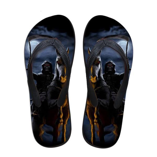 Skull Beach Flip Flops Slip-on Slippers