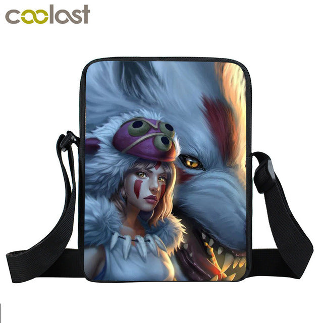 Dark Gothic Mini Messenger Bag Skull Crossbody Bags