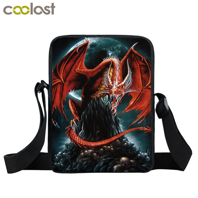 Dark Gothic Mini Messenger Bag Skull Crossbody Bags