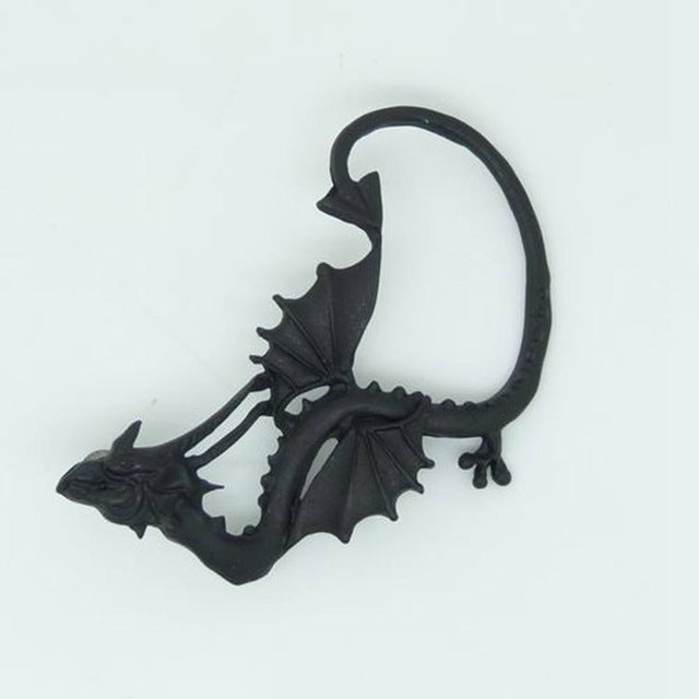 1psc Fashion Punk Gothic Dragon Ear Cuff Earrings for Women Animal Ear Wrap Cuff Earrings Stud Ear 3 Colors