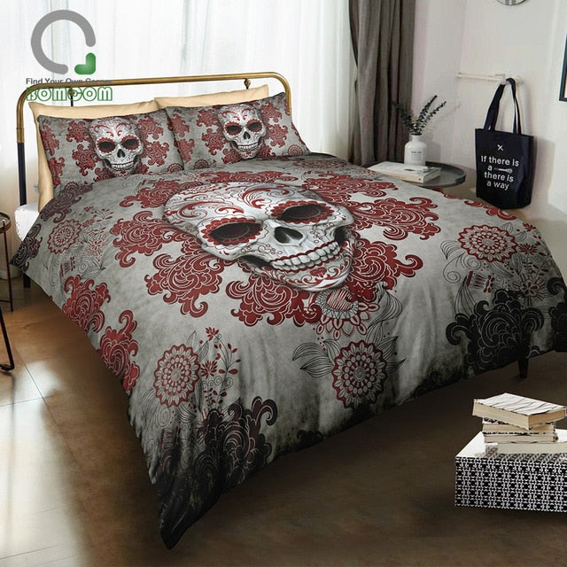 Duvet Cover S Day of The Dead Sugar Skull