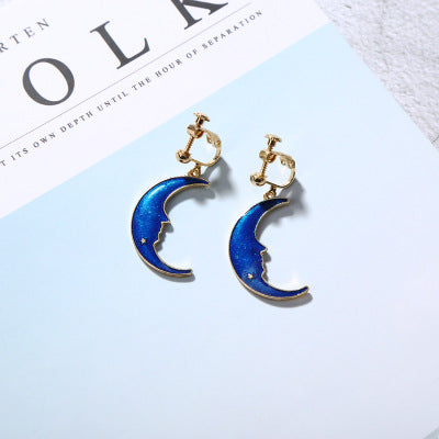 Opened Circle Ear Cuff Clips Women Big Arc Pendant Long Clip on Earrings for Women Girls Cartilage Jewelry non Without Pierced