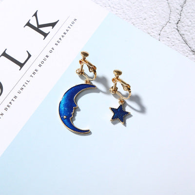 Opened Circle Ear Cuff Clips Women Big Arc Pendant Long Clip on Earrings for Women Girls Cartilage Jewelry non Without Pierced