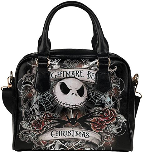Female Shell Shoulder Handbag Crossbody Handbag with The Nigntmare Before Christamas Theme