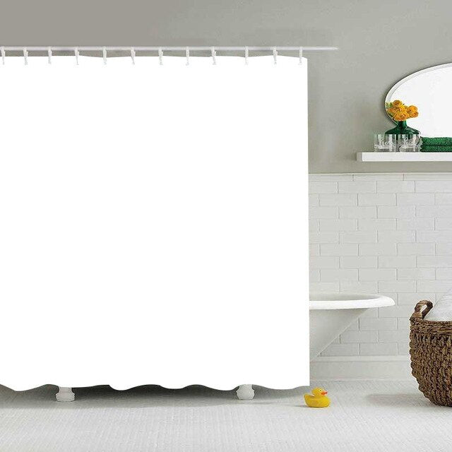 Cartoon Shower Curtains Skull Design Bathroom Curtain Custom Waterproof