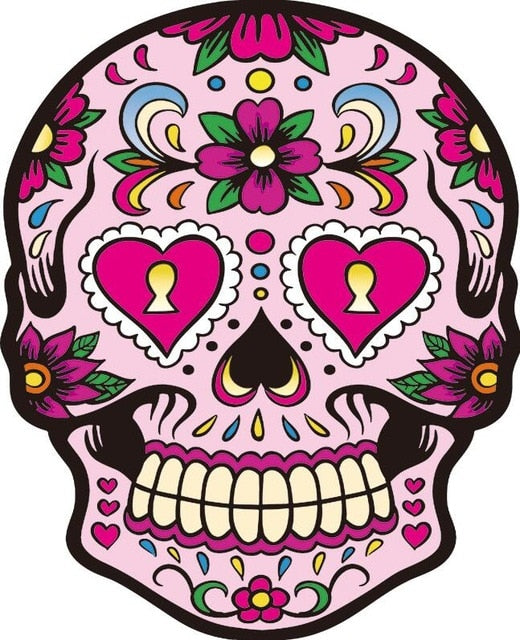 skull beach towel Round Beach Towel Large