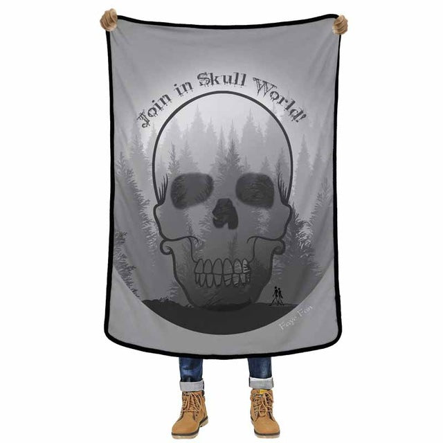 3D Blanket Clay Sculpture Skull 3D Quality Cover Comfortable Air Conditioning Soft Warm Thin Towel Blankets