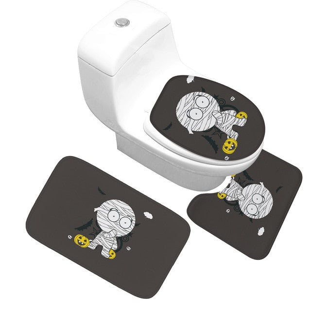 3 pcs Set Bath Toilet Floor Mat High Quality