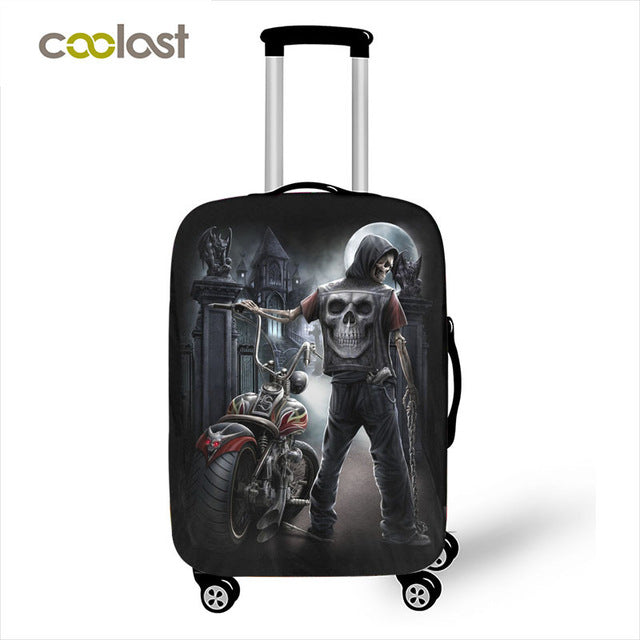 Death Angel Skull / Grim Reaper Luggage Protective Covers Elastic Travel Accessories Trolley Suitcase Dust Cover For 18-28 inch