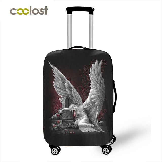Death Angel Skull / Grim Reaper Luggage Protective Covers Elastic Travel Accessories Trolley Suitcase Dust Cover For 18-28 inch