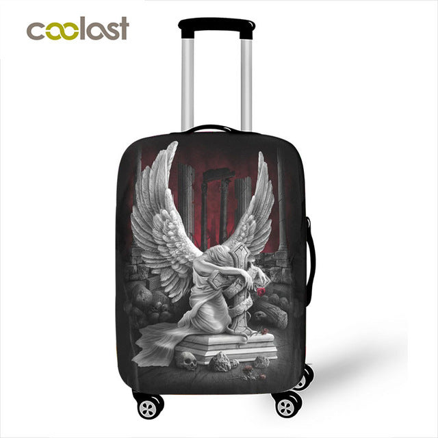 Death Angel Skull / Grim Reaper Luggage Protective Covers Elastic Travel Accessories Trolley Suitcase Dust Cover For 18-28 inch