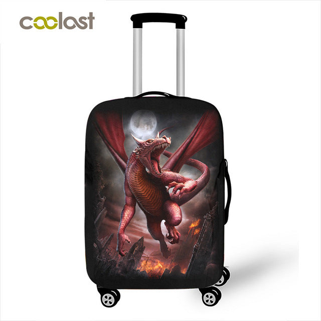 Dark Gothic Skull / Beauty Luggage Protective Cover Waterproof