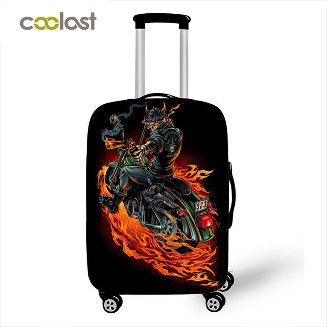 Dark Gothic Skull / Beauty Luggage Protective Cover Waterproof