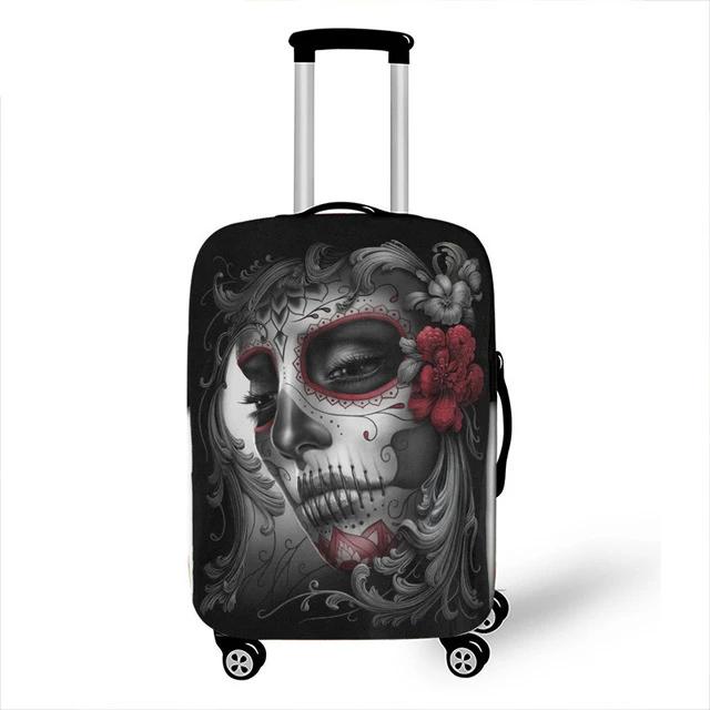 Dark Gothic Skull / Beauty Luggage Protective Cover Waterproof