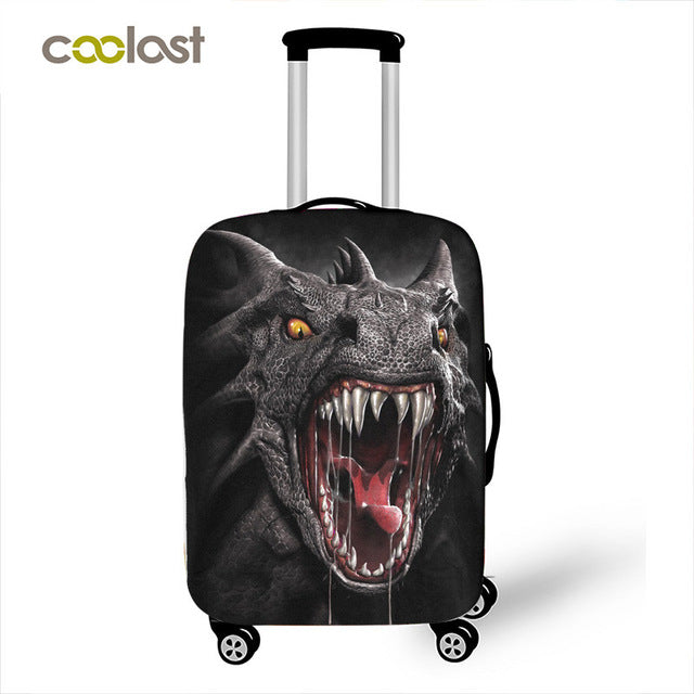 Dark Gothic Skull / Beauty Luggage Protective Cover Waterproof