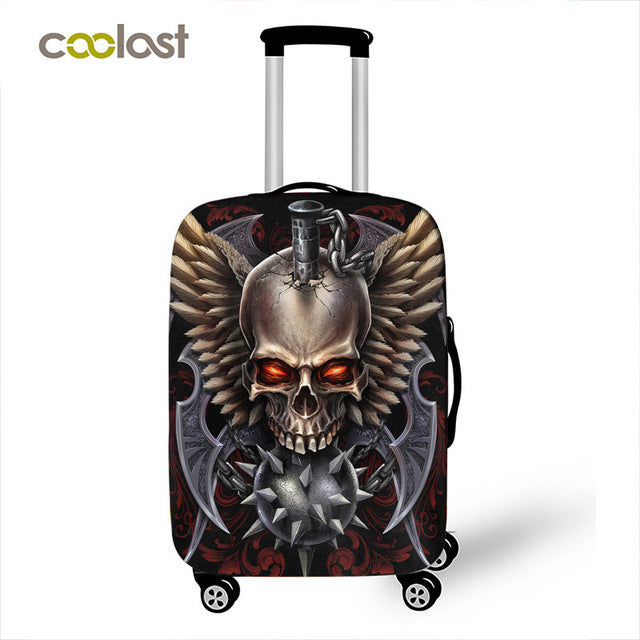 Dark Gothic Skull / Beauty Luggage Protective Cover Waterproof