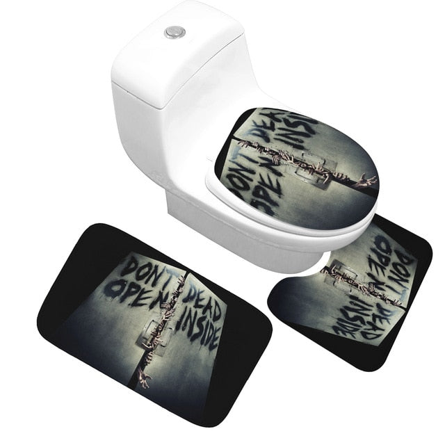 3 pcs Set Bath Toilet Floor Mat High Quality