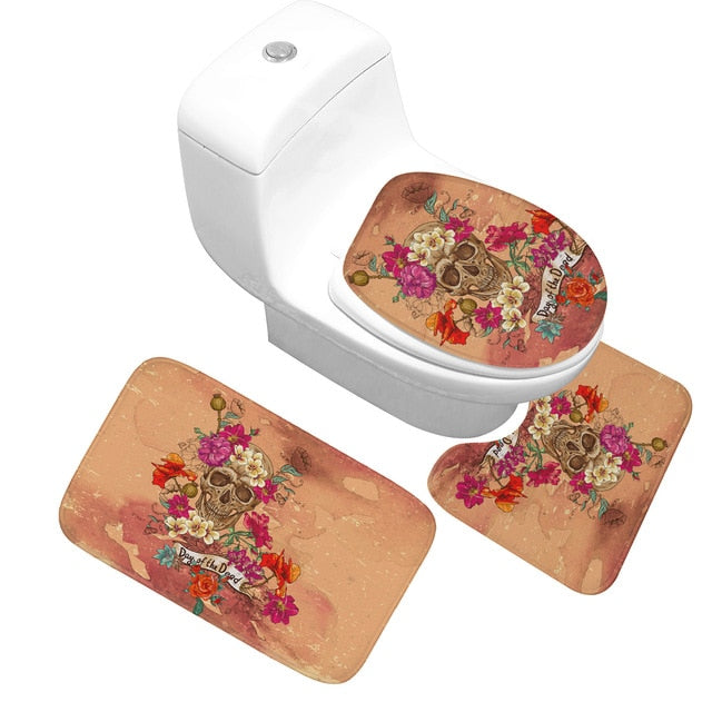 3 pcs Set Bath Toilet Floor Mat High Quality