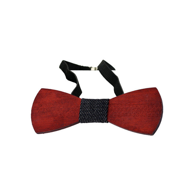 Hot Fashion Mens Wooden Bow Tie Accessory Wedding Party Christmas Gifts Bamboo Wood Bowtie Neck Wear for Men Women cravat