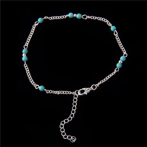 Anklets For Women Popular Golden Color Alloy Girls Bell Anklet Bead Chain Tassel Barefoot Sandal Beach Foot Jewelry