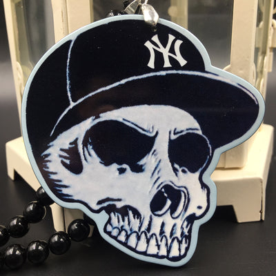 Punk Calavera Expandable Sugary-sweet whimsical skull Necklace Black Bead Mexican Day of the Dead Halloween Sugar Skull Necklace