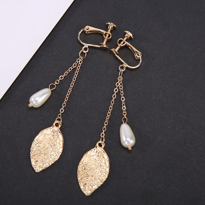 Opened Circle Ear Cuff Clips Women Big Arc Pendant Long Clip on Earrings for Women Girls Cartilage Jewelry non Without Pierced