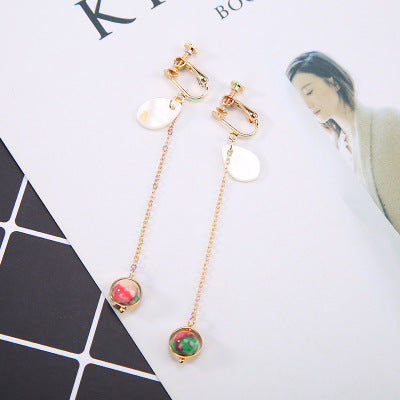 Opened Circle Ear Cuff Clips Women Big Arc Pendant Long Clip on Earrings for Women Girls Cartilage Jewelry non Without Pierced