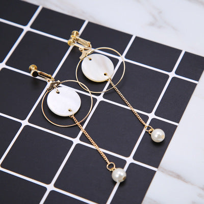 Opened Circle Ear Cuff Clips Women Big Arc Pendant Long Clip on Earrings for Women Girls Cartilage Jewelry non Without Pierced