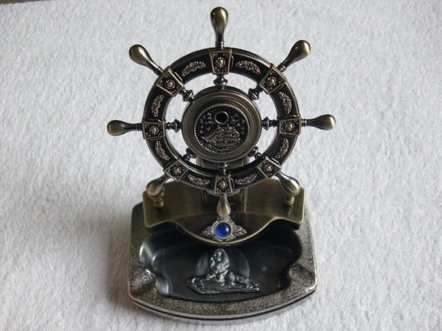 ASHTRAY WITH LIGHTER flame.Arts and crafts gift ideas for friends birthday|ashtray metal