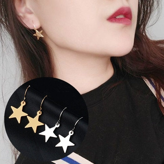 Imitation Pearl Heart Crystal Flower Bow Leaf Angel Wings Geometry Stud Earrings for Women Jewelry