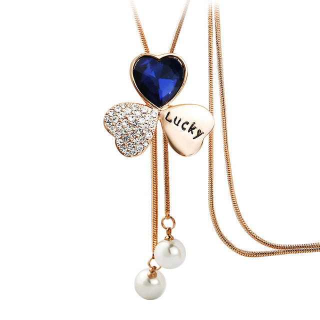Luxury bohemia Accessories Zircon Snowflake Sweater chain Long Wild snow Necklace Dress Pendant Crystal Jewelry