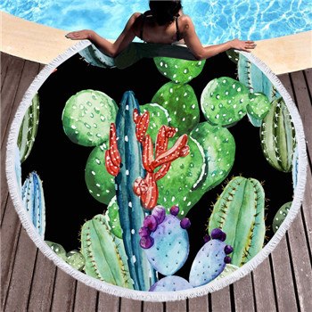Microfiber Round Large Beach Towel Yoga Mat Tassel Toalla Blanket Nightmare 3d Sugar Skull Printed Big Bath Towel Tapestry