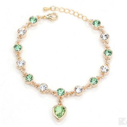 Fashion Bracelet Hot Wedding Female Heart Crystal Bracelets For Women Luxury Temperament Silver-Color Fine Jewelry Gift
