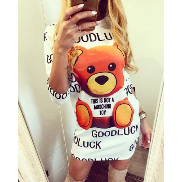 Newest Floral Print Skull Women's Summer Dress Sexy Hollow Cut Sheath Short Sleeve Bodycon Casual Mini Club Vestidos