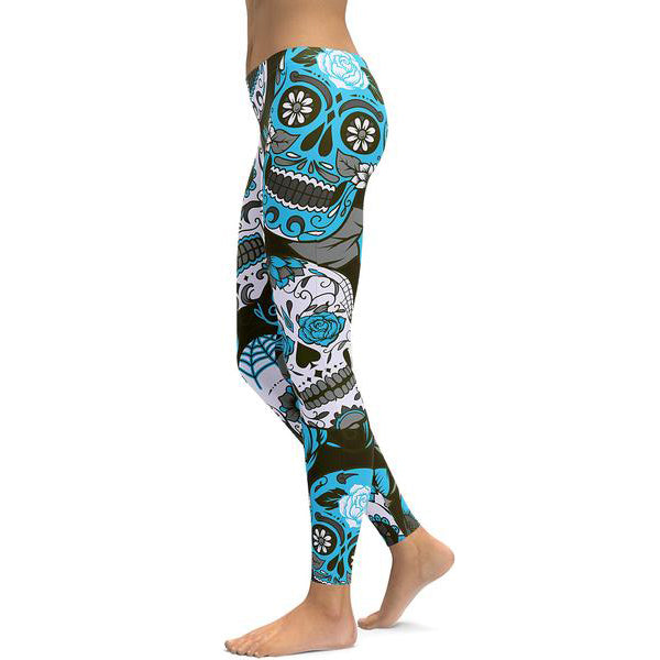 Women Leggings Sugar Skull