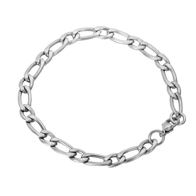 Punk Rock Stainless Steel Bracelet Men Antique Silver Gold Color Skull Bracelet Men Gothic Jewelry Open Bracelet&Bangles