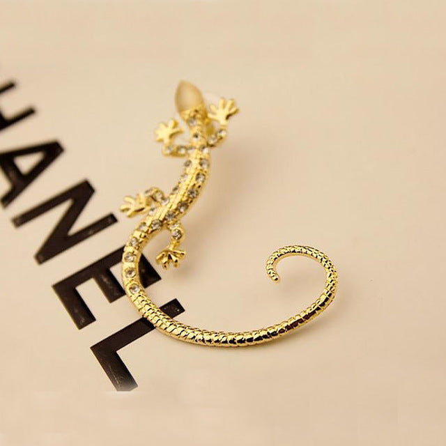 Hot 1 Pc Women Lady Girl Fashion Elegant Charming Lizard Design Ear Cuff Earrings Jewelry Gift