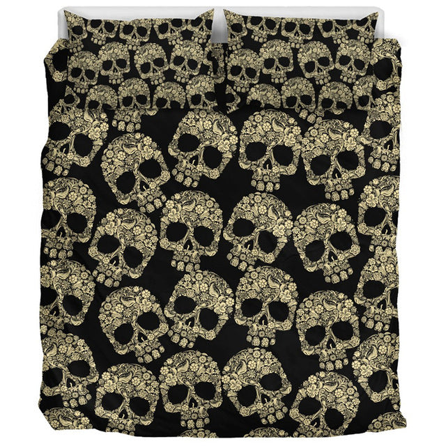 Sugar Skull Bedding Sets king size 3D Printed Husband and wife skull Duvet Cover Bed bedline AU US size bed