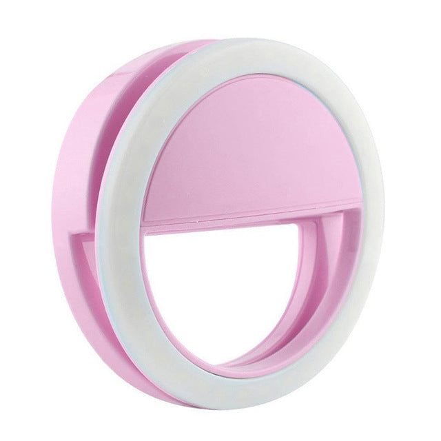 On Ring Light On Camera Selfie LED Camera Light With 36 LED Smart Phone Camera Round Shape