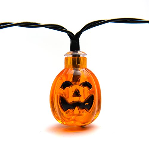 Solar Powered White Skull Lights String, 20ft 30 LED Cool Party Lights