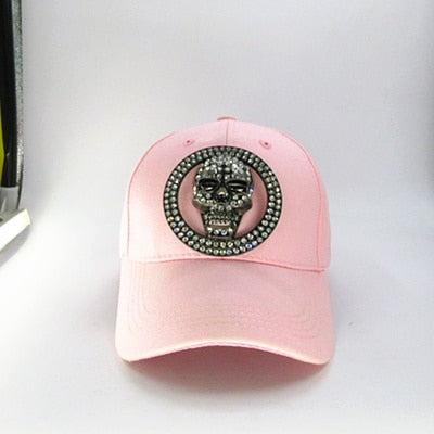 Metal skull cotton Casquette Baseball Cap hip-hop cap Adjustable Snapback