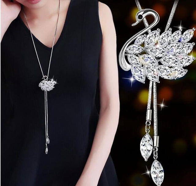 Imitation Pearl Necklaces Retro Hot Popular Vintage Leaf Pearl Collar Statement Necklace Long Jewelry For Women